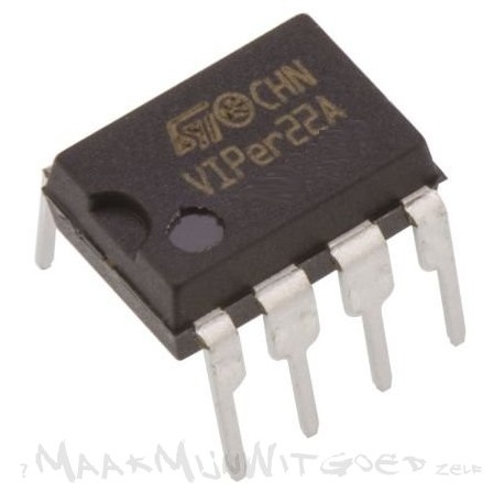 VIPer22A AC-DC omvormer DIP-8 voor SMPS